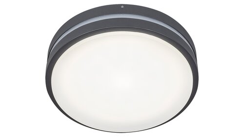 Plafoniera LED exterior Hamburg, antracit, 10W, 720lm, 4000K, D.200cm, IP44, Rabalux, 8847