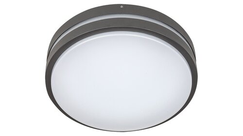 Plafoniera LED exterior Hamburg, antracit, 12W, 900lm, 4000K, D.28cm, IP44, Rabalux, 8848