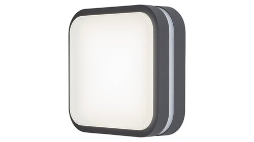 Plafoniera LED exterior Hamburg, antracit, 12W, 900lm, 4000K, D.28,5cm, IP44, Rabalux, 8850