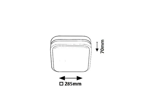 Plafoniera LED exterior Hamburg, antracit, 12W, 900lm, 4000K, D.28,5cm, IP44, Rabalux, 8850