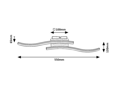 Plafoniera LED Heimdall, 12W, negru mat, 700lm, 3000K, IP20, Rabalux, 2280