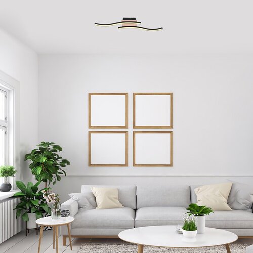 Plafoniera LED Heimdall, 12W, negru mat, 700lm, 3000K, IP20, Rabalux, 2280