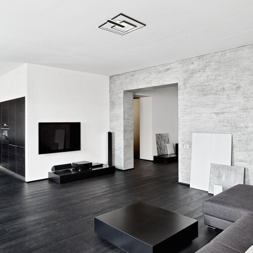 Plafoniera LED Herkules, negru, 50W, 2700lm, 4000K, IP20, Rabalux, 2932