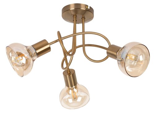 Plafoniera Holly, auriu antic, 3xE14, IP20, Rabalux, 5548