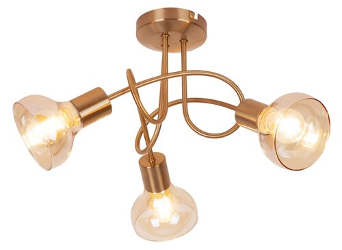 Plafoniera Holly, auriu antic, 3xE14, IP20, Rabalux, 5548