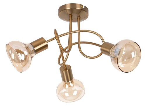Plafoniera Holly, auriu antic, 3xE14, IP20, Rabalux, 5548