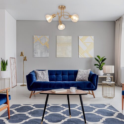 Plafoniera Holly, auriu antic, 3xE14, IP20, Rabalux, 5548