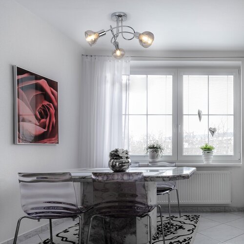 Plafoniera Holly, crom, 3xE14, IP20, Rabalux, 55570