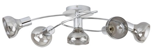 Plafoniera Holly, crom, 5xE14, IP20, Rabalux, 5561