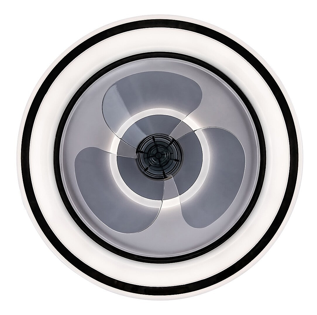 Plafoniera LED Horacio cu ventilator, negru, 67W, 5850lm, 3000K-6000K, IP20, Rabalux, 71009