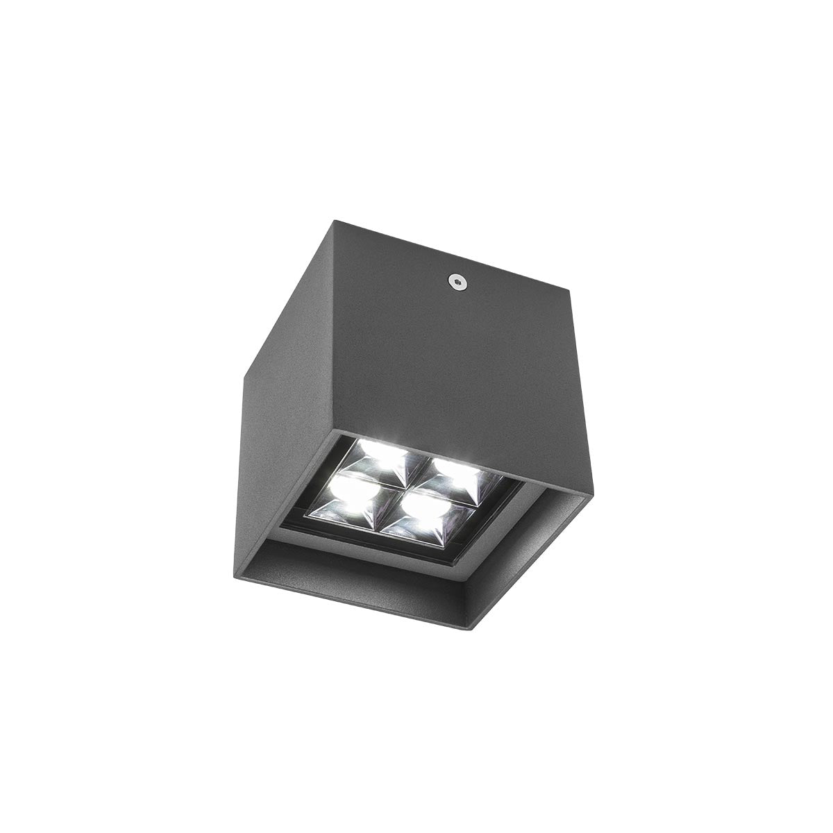 Plafoniera exterior LED Hub, gri inchis, 9W, 1030lm, 3000K, IP54, Redo, 90229