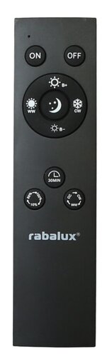 Plafoniera LED exterior Inverness, negru, 15W, 1190lm, 2700K-6500K, WIFI, D.25cm, IP44, Rabalux, 7775