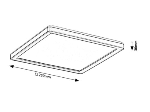 Plafoniera LED exterior Inverness, negru, 15W, 1190lm, 2700K-6500K, WIFI, D.25cm, IP44, Rabalux, 7775