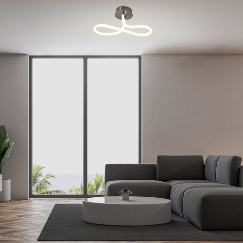 Plafoniera LED Irelia, crom satin, 23W, 2200lm, 4000K, IP20, Rabalux, 71008
