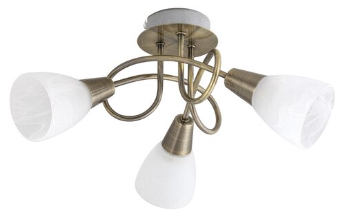 Plafoniera Jenna, bronz antichizat, 3xE14, IP20, Rabalux, 5533