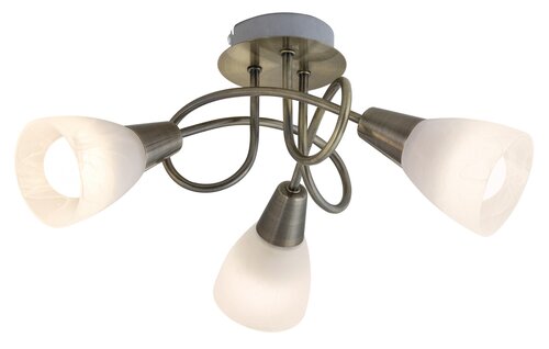 Plafoniera Jenna, bronz antichizat, 3xE14, IP20, Rabalux, 5533