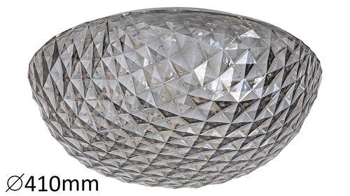 Plafoniera LED Jillian, gri, 24W, 2400lm, 3000K, IP20, Rabalux, 6967