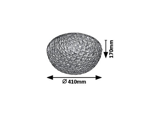Plafoniera LED Jillian, gri, 24W, 2400lm, 3000K, IP20, Rabalux, 6967