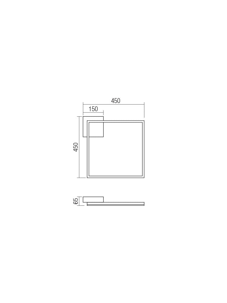 Plafoniera LED Klee, auriu mat, 30W, 3000K, 2668lm, IP20, Smarter, 01-1639