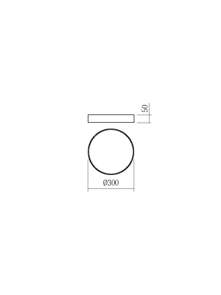 Plafoniera LED Knob, negru mat, 24W, 2760lm, 3000K-6500K, IP20, Smarter, 05-930