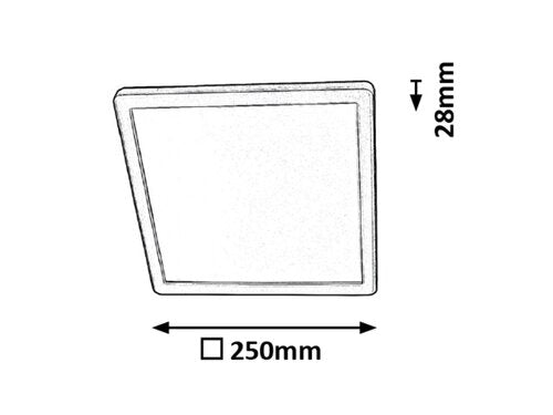 Plafoniera LED Lambert, argintiu, 15W, 1500lm, 4000K, IP20, Rabalux, 3359