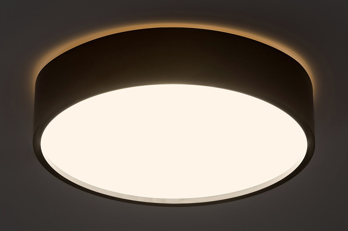 Plafoniera LED cu senzor de miscare Larcia, negru, 19W, 1000lm, 4000K, IP44, Rabalux, 75011