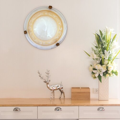 Plafoniera Laretta, geam alabastru alb, 1xE27, IP20, Rabalux, 3713