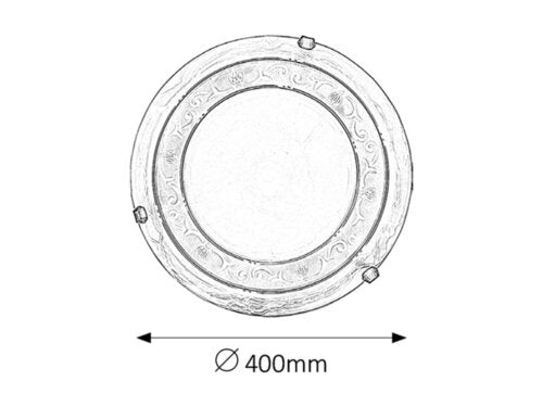 Plafoniera Laretta, geam alabastru alb, 2xE27, IP20, Rabalux, 3714