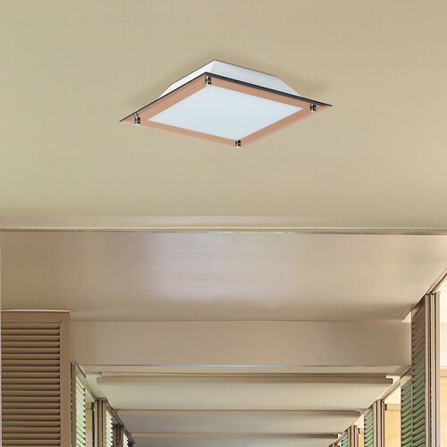 Plafoniera LED Lars, trandafiriu-auriu, 12W, 960lm, 3000K, IP20, Rabalux, 3045