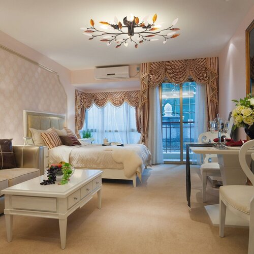 Plafoniera Lilian, maro antic, 4xE14, IP20, Rabalux, 2849