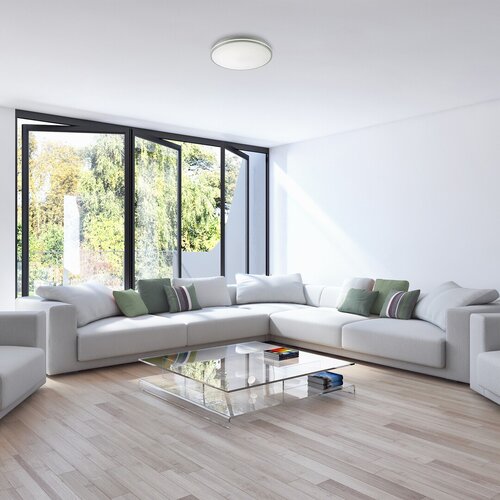 Plafoniera LED Linden, crom, 50W, 4500lm, 3000-6500K, IP20, Rabalux, 3478