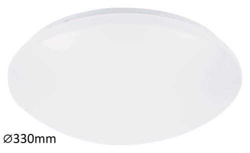 Plafoniera LED Lucas, alb, 18W, 1350lm, 4000K, IP20, Rabalux, 3435
