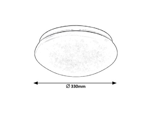 Plafoniera LED Lucas, alb, 18W, 1350lm, 4000K, IP20, Rabalux, 3937