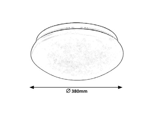 Plafoniera LED Lucas, alb, 24W, 1800lm, 4000K, IP20, Rabalux, 3938