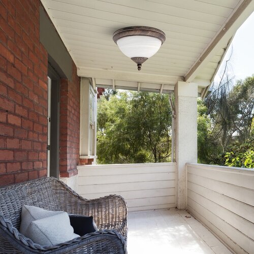 Plafoniera exterior Madrid, auriu antic, 2XE27, D.33,5cm, IP43, Rabalux, 8377