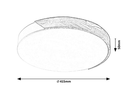 Plafoniera LED Maple, negru mat, 24W, 1890lm, 4000K, IP20, Rabalux, 3528