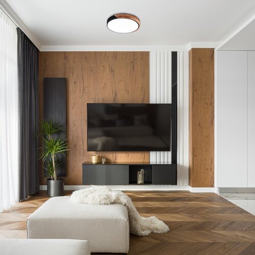 Plafoniera LED Maple, negru mat, 24W, 1890lm, 4000K, IP20, Rabalux, 3528