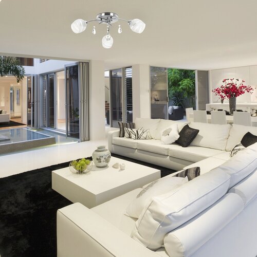 Plafoniera Melissa, crom, 3xE14, IP20, Rabalux, 2621