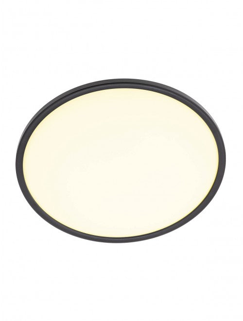 Plafoniera LED Memo, negru mat, 24W, 2200lm, 3000K, D.42cm, IP20, Smarter, 05-945