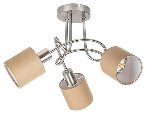 Plafoniera Natina, crom satin, 3xE14, IP20, Rabalux, 4980