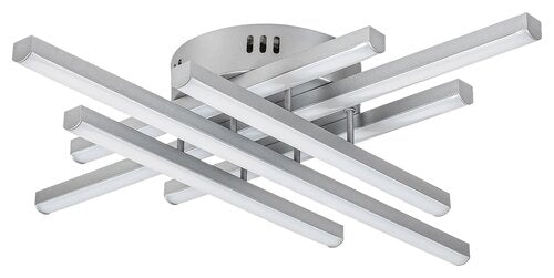 Plafoniera LED Nayara, argintiu, 40W, 2050lm, 4000K, IP20, Rabalux, 3014