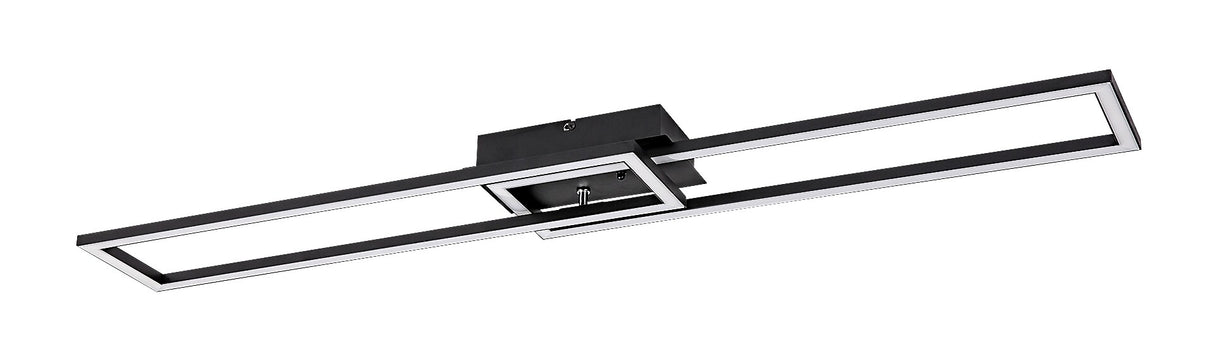 Plafoniera LED Nefertum, negru, 38W, 3150lm, 3000K-6500K, WIFI, IP20, Rabalux, 71004