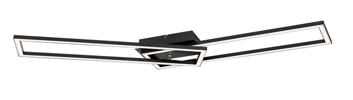 Plafoniera LED Nefertum, negru, 38W, 3150lm, 3000K-6500K, WIFI, IP20, Rabalux, 71004