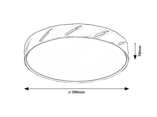 Plafoniera LED Nessira, alb mat, 25W, 1400lm, 3000K, IP20, Rabalux, 71119