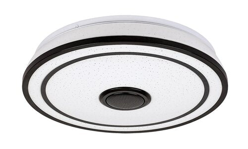 Plafoniera LED Nikolaus, negru, 24W, 1600lm, 3000-6500K, IP20, Rabalux, 71030