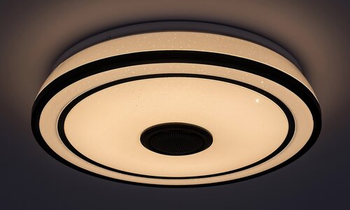 Plafoniera LED Nikolaus, negru, 24W, 1600lm, 3000-6500K, IP20, Rabalux, 71030