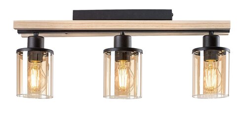 Plafoniera Niylah, negru, 3xE27, IP20, Rabalux, 71083