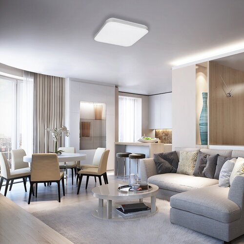 Plafoniera LED Oscar, alb, 36W, 2700lm, 4000K, IP20, Rabalux, 3409