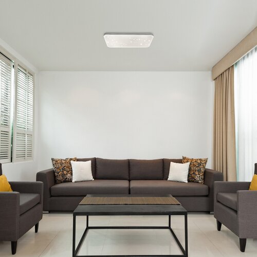 Plafoniera LED Oscar, crom, 36W, 2520lm, 4000K, IP20, Rabalux, 3410