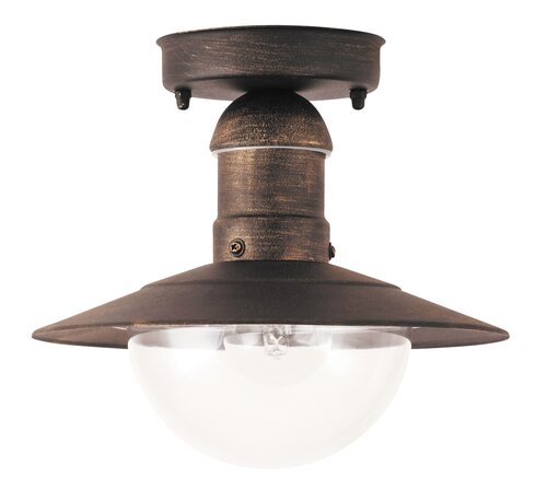 Plafoniera exterior Oslo, auriu antic, 1XE27, D.24cm, IP44, Rabalux, 8736